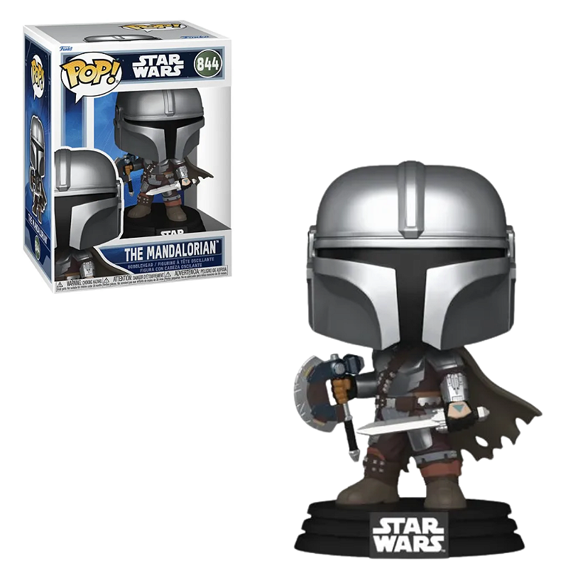 Funko Pop The Mandalorian 844 com armas Star Wars