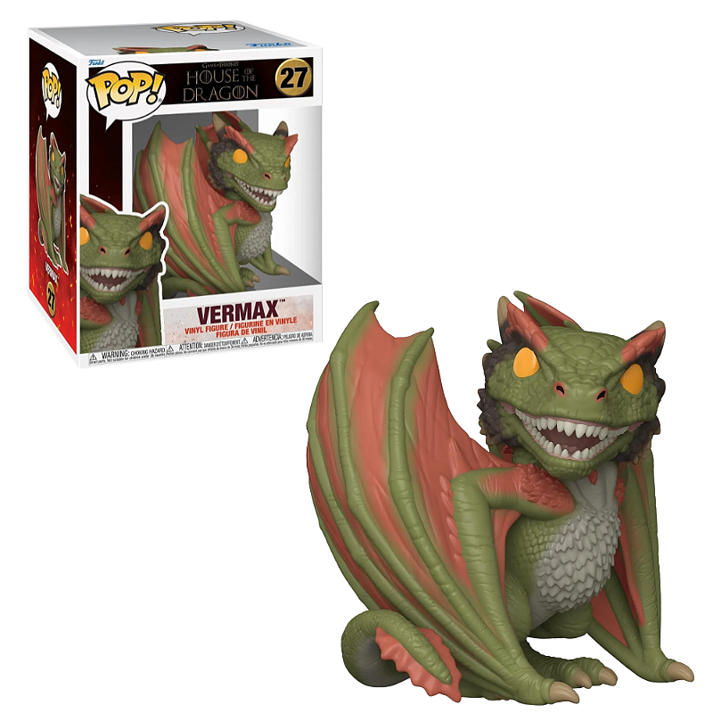 Funko Pop Vermax 27 Sized 15cm Dragão House of Dragon