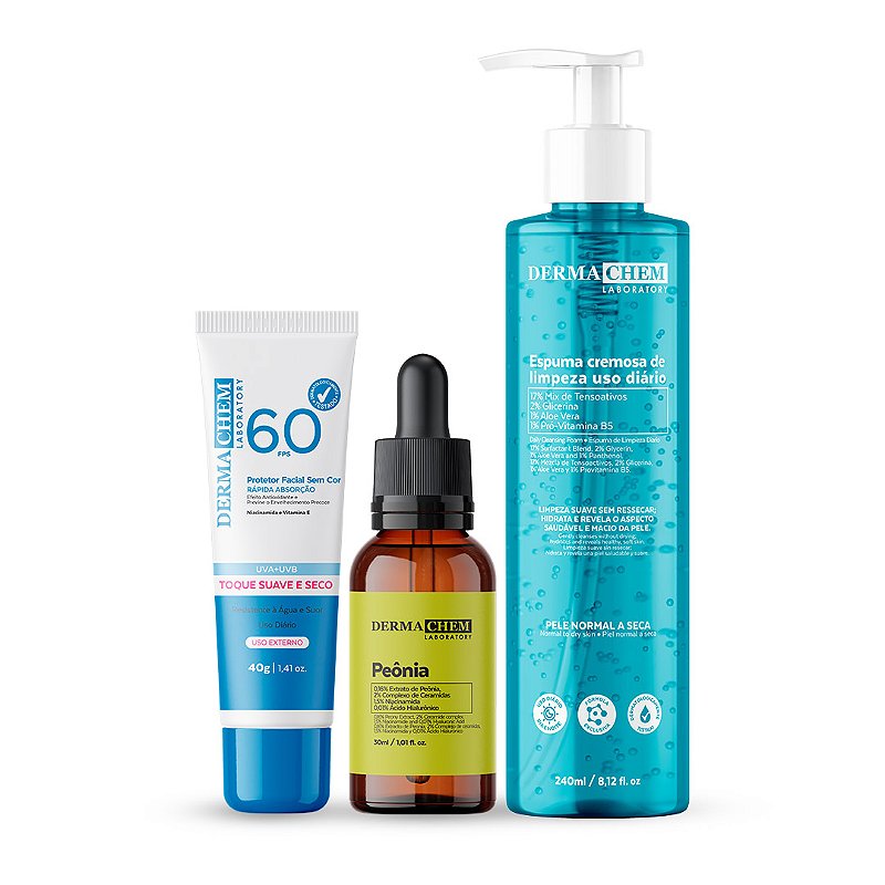 Kit Mulheres Dermachem com 3 super fórmulas: Protetor Solar