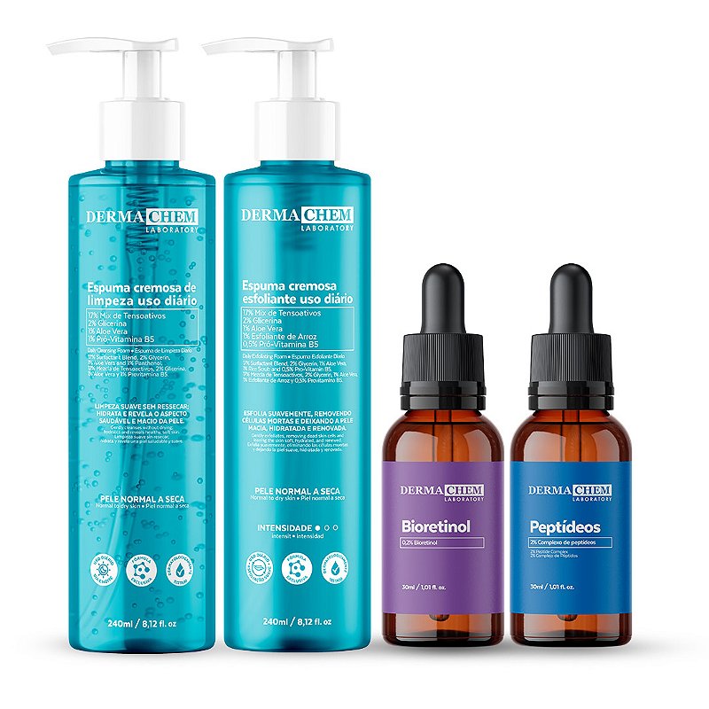 Kit Cuidados Noturnos com 4 super fórmulas: Espuma Facial de