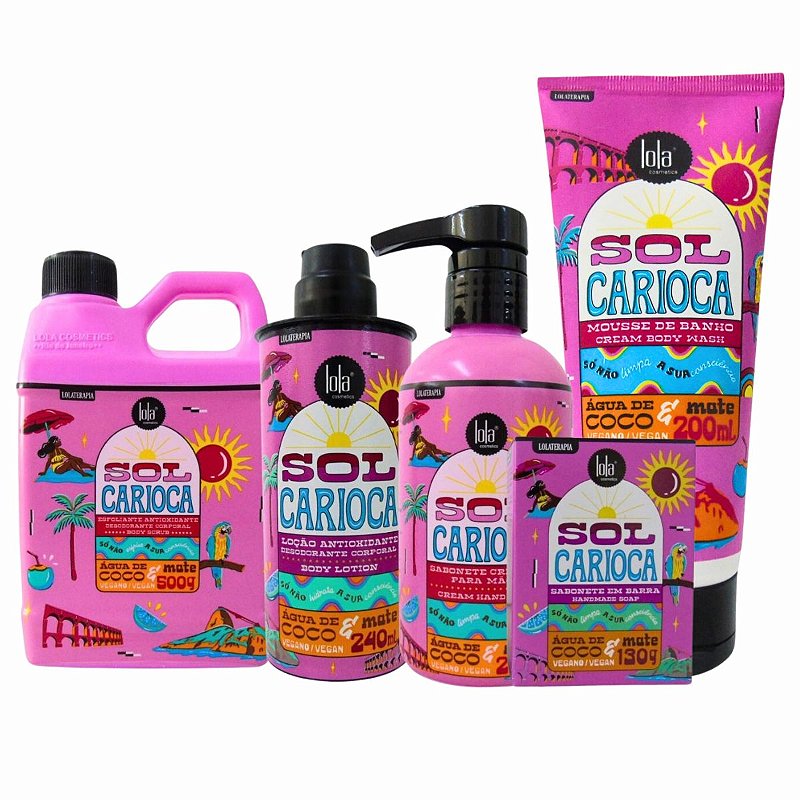 KIT LOLA COSMETICS SOL CARIOCA LOLATERAPIA C/5 - Teruya