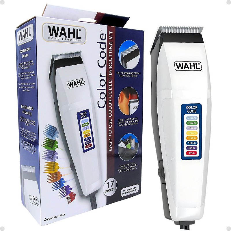 Máquina De Corte Wahl Color Code 17 Pieces 127v - Teruya - Cosméticos e ...