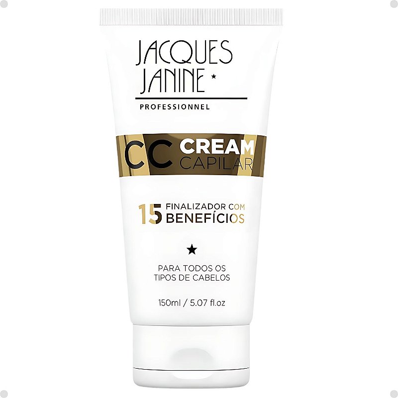 CC Cream Capilar Jacques Janine Finalizador 15 Benefícios 150ml