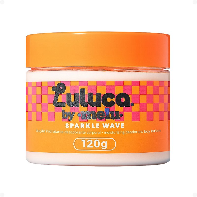 Loção Hidratante Luluca By Melu Sparkle Wave Brownie Bae 120g