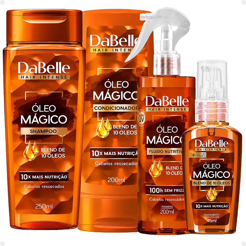 Kit DaBelle Óleo Mágico Blend 10 Óleos: Shampoo 250ml