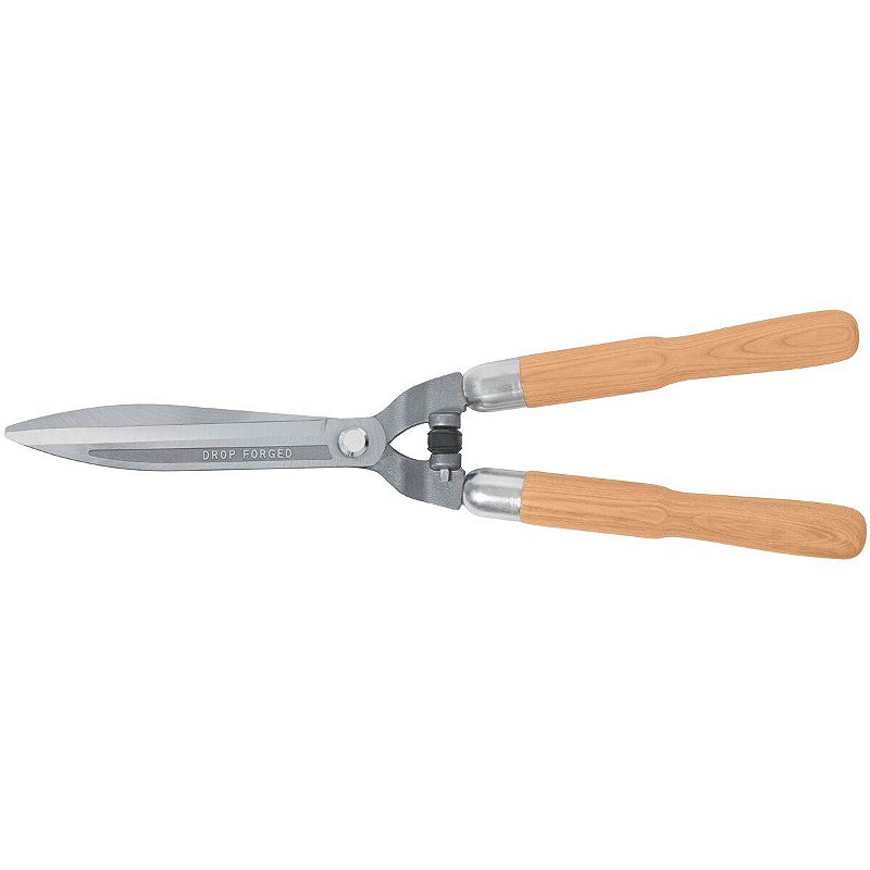 Tesoura para Cerca Viva/Grama Forjada Tramontina 78346/125 c/ Lâminas Lisas Metálicas e Cabo de Madeira