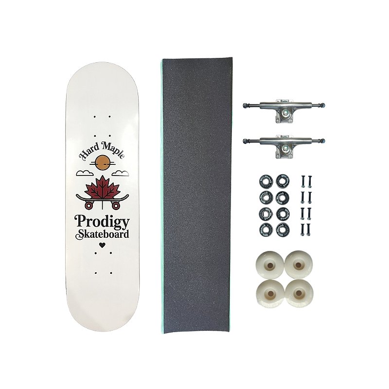 Skate de maple completo modelo juvenil PRODIGY Red Leaf