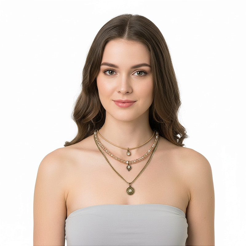 COLAR CURTO 3 VOLTAS DOURADO 11622