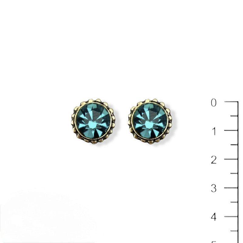 BRINCO PONTO DE LUZ TURQUESA 11108