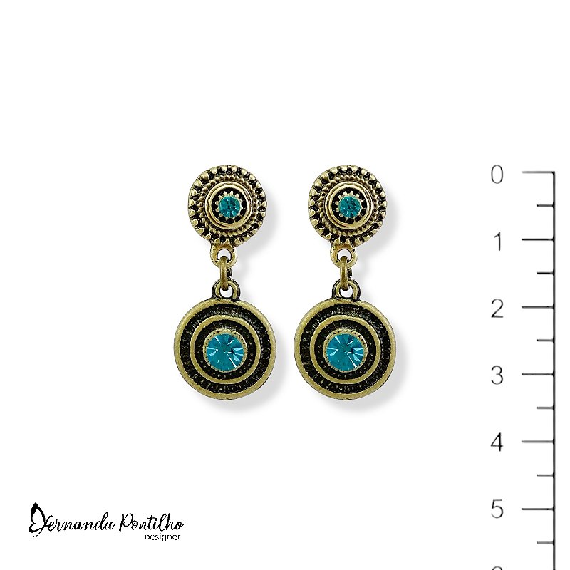 BRINCO MANDALINHA TURQUESA 12006