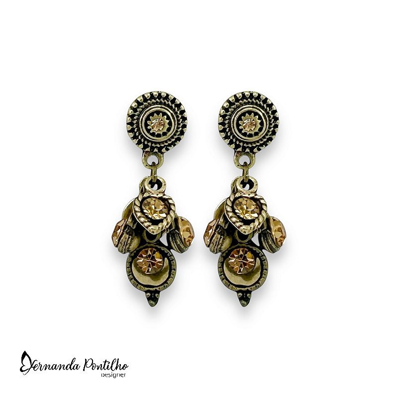 BRINCO CACHINHO PONTO DE LUZ DOURADO 7862