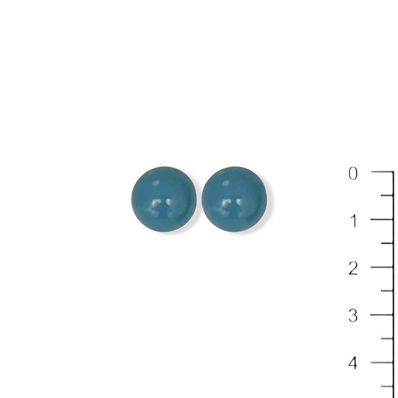 Brinco resina azul índigo - 12837