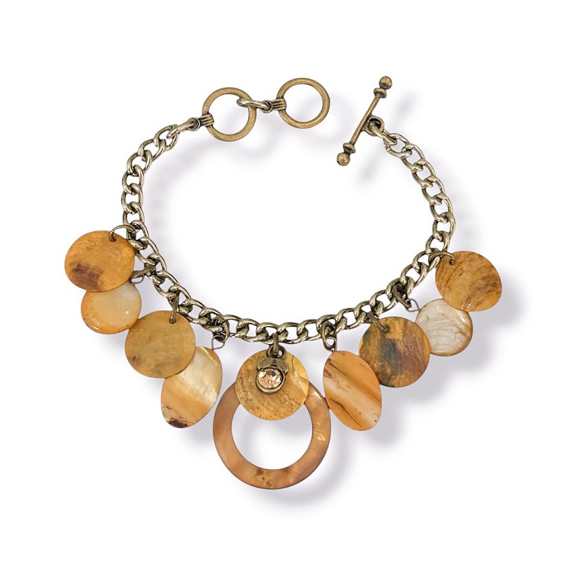Pulseira madrepérolas caramelo - 12935