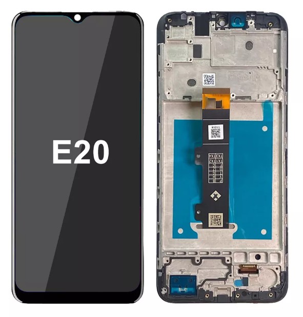 TELA MOTO E20 com aro - DIAMONDS — frontal completo com touch — imagem 1