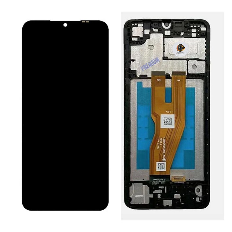 TELA SM-A05 A055 com aro - AMERICANO — frontal completo com touch