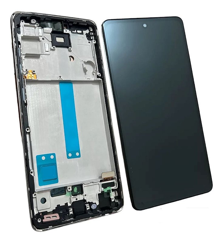 TELA SM-A52/A52S PRETO com aro OLED - AMERICANO — frontal completo com touch — imagem 1