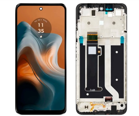 TELA MOTO G34 com aro - AMERICANO — frontal completo com touch