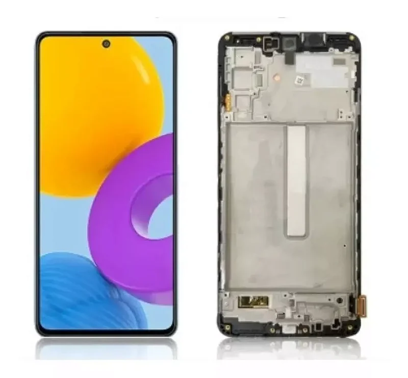 TELA SM M22 com aro AMOLED - NACIONAL AMERICANO — frontal completo com touch