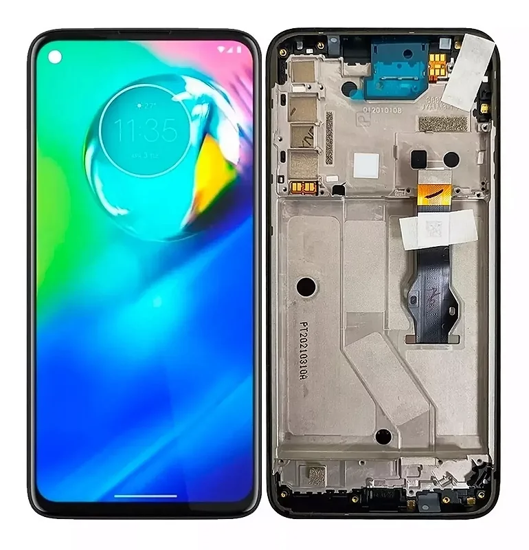 TELA MOTO G8 POWER PRETO com aro - CHINA