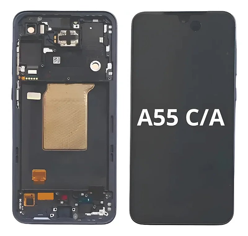TELA SM-A55 com aro OLED - AMERICANO — frontal completo com touch