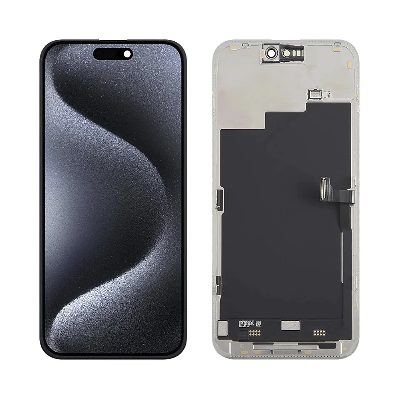 TELA IPHONE 15 PRO MAX SOFT OLED - VIVID — frontal completo com touch — imagem 1