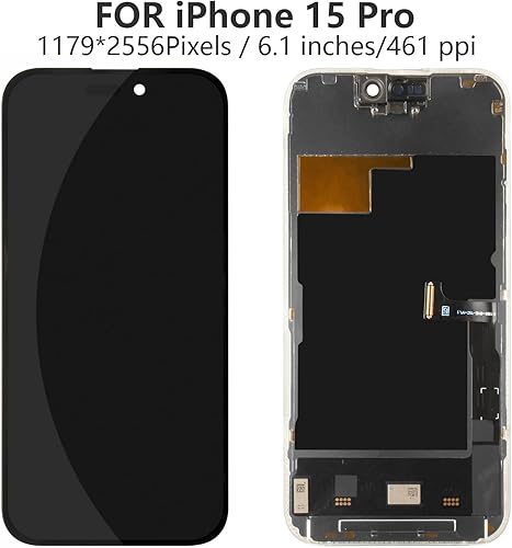TELA IPHONE 15 PRO HD - VIVID — frontal completo com touch — imagem 1