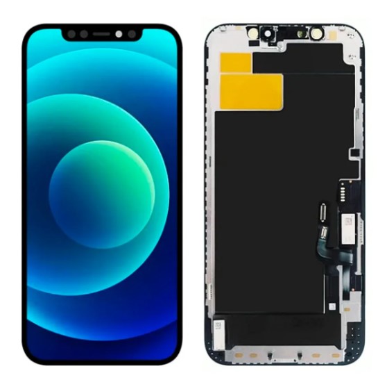 TELA IPHONE 12/12 PRO PRETO FHD - AMERICANO — frontal completo com touch — imagem 1