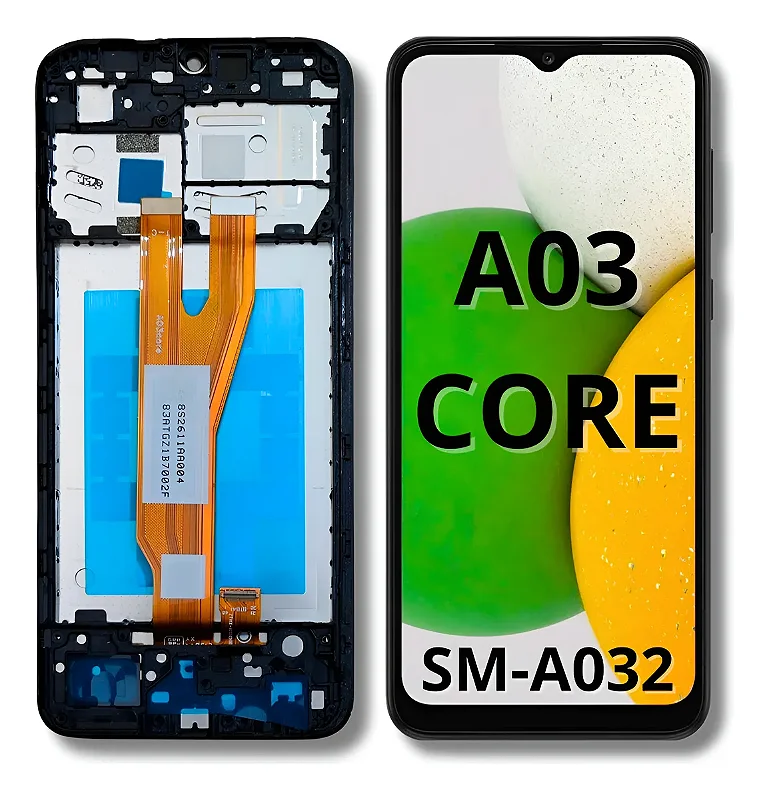 TELA SM-A03 CORE com aro - DIAMONDS — frontal completo com touch — imagem 1