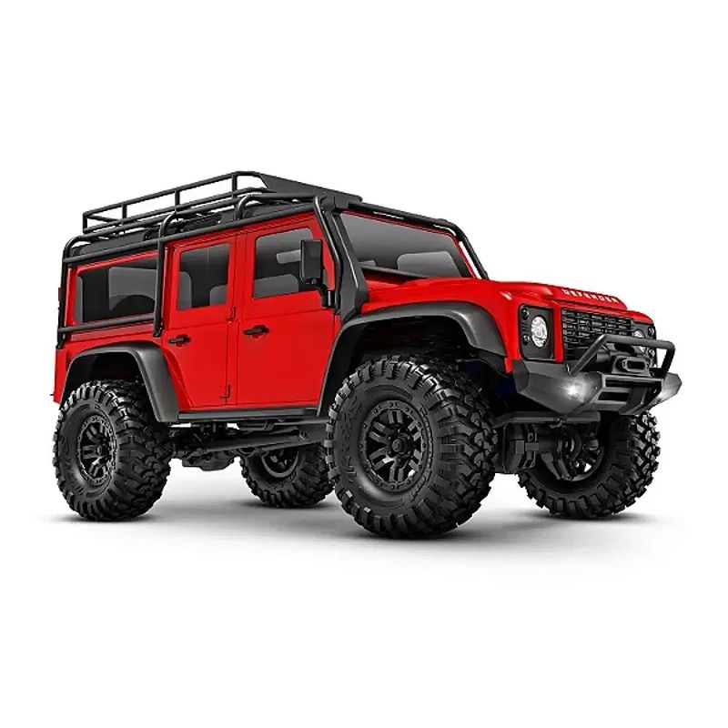 TRX4M Land Rover Defender レッド Carro Traxxas 1:18 TRX 4M Land Rover Defender Crawler RTR Vemelho