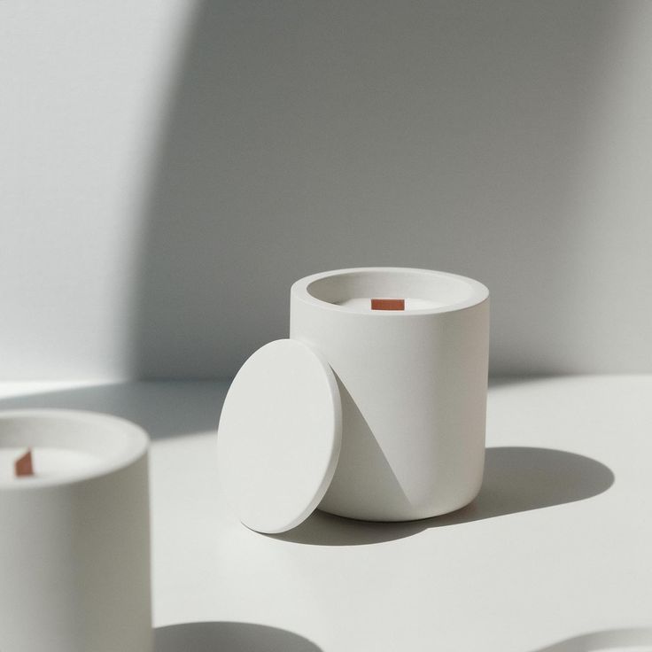 Molde Silicone Pote C Tampa Liso M516 Gesso