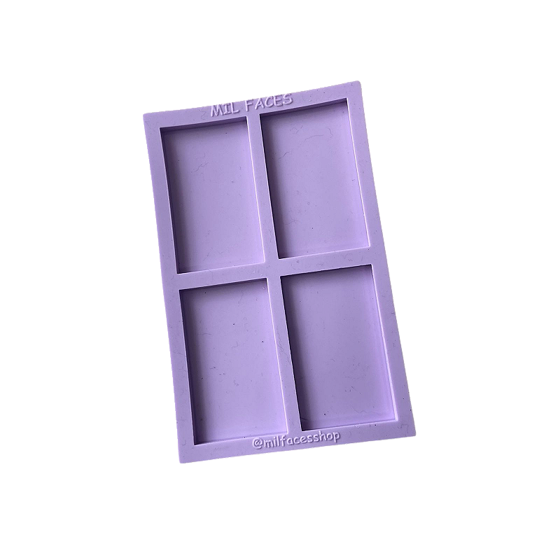 Molde Silicone Retangular 6x3,6cm M111 Resina Foto Caveiro
