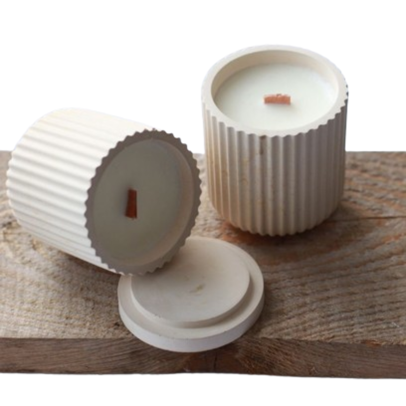 Molde Silicone Pote Tampa Riscado M517 Gesso Cimento Resina
