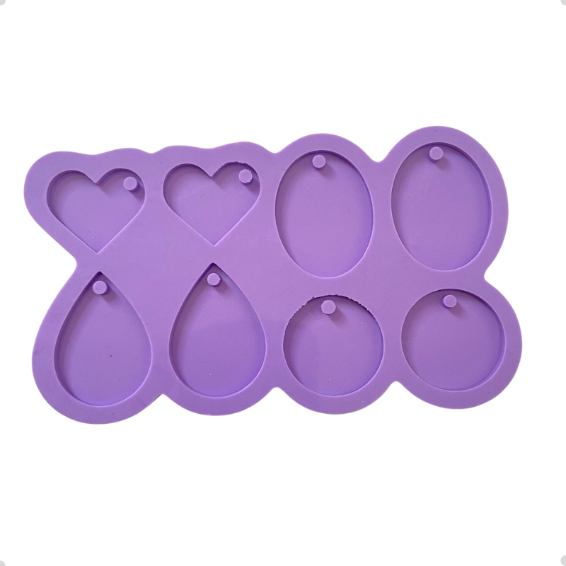 Molde Silicone 8 Pingente Resina 3mm Brinco Acessório A6