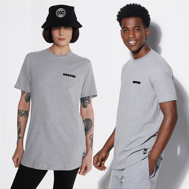 Camiseta Cinza Mescla Confort Prime