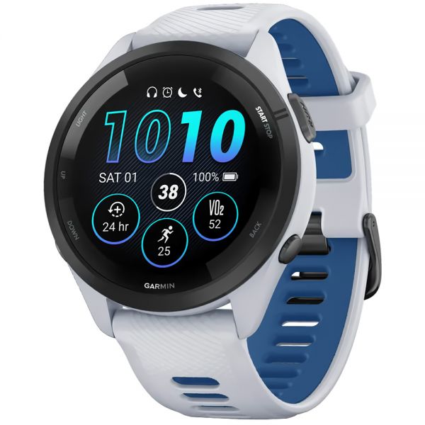 Relogio Garmin Forerunner 265 46mm - Whitestone/Tidal Blue 13