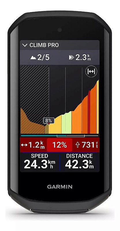 Ciclocomputador Garmin Edge 1050 sem sensores Preto e GPS com