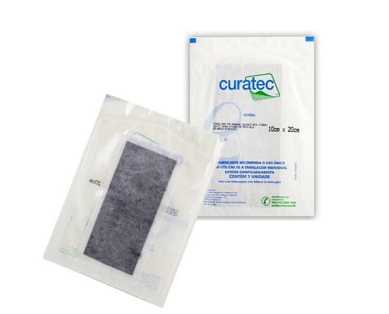 Curativo de Carvão Ativado com Prata Plus Curatec