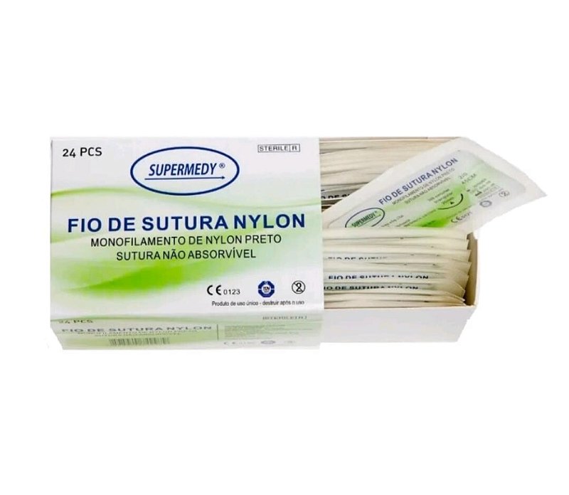 Fio De Sutura Em Nylon Com Agulha