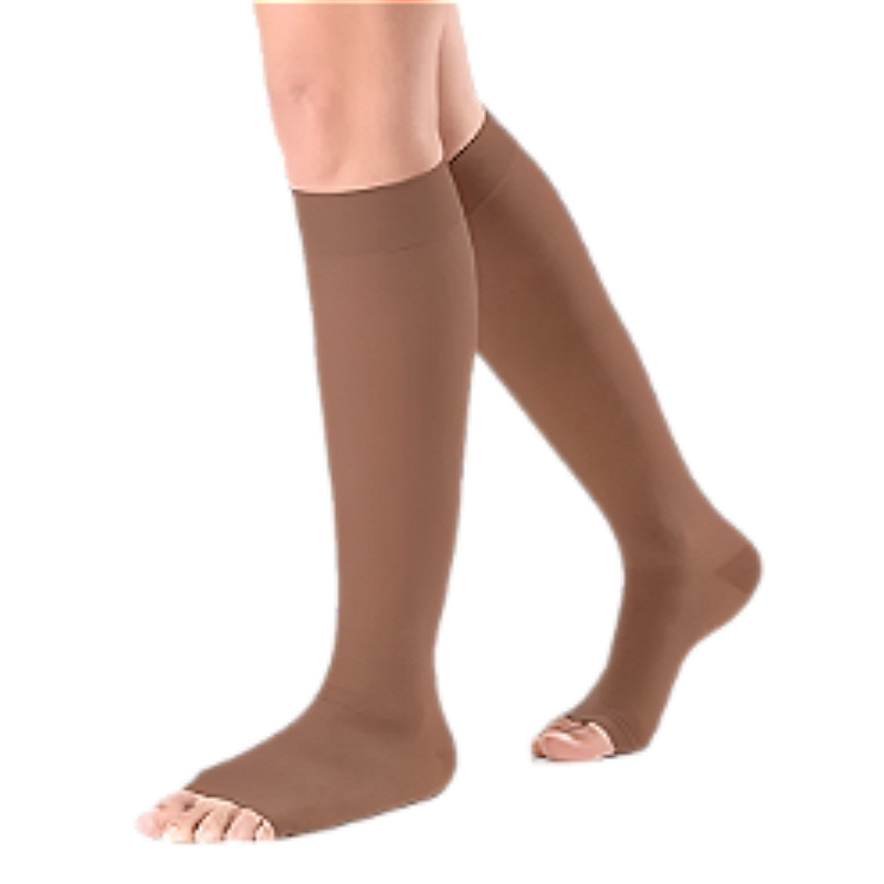 Meia Panturrilha 3/4 Ever Sheer 20-30mmHg Aberta Feminina Canela Sigvaris