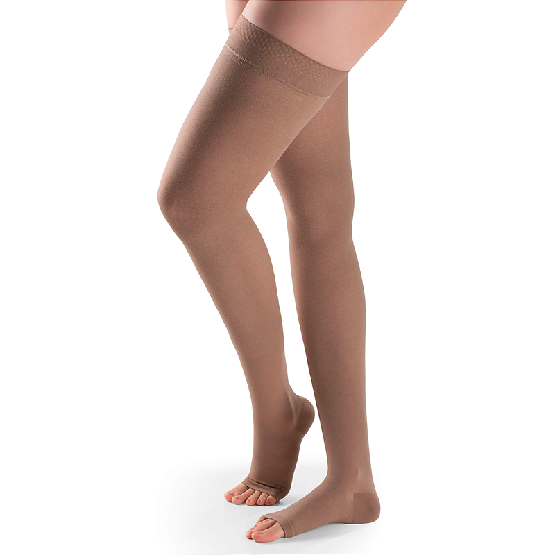 Meia Sigvaris Basic 20-30 MMHG Meia Coxa COR: BEGE