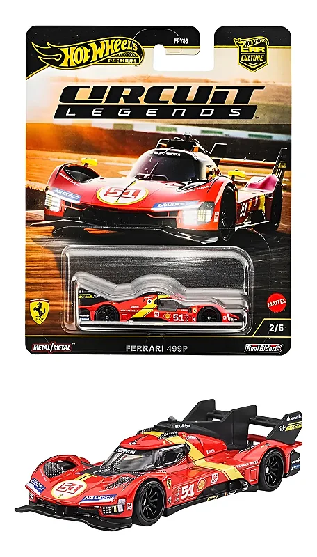 Hot Wheels Ferrari 499P Circuit Legends - Castanhos Garage
