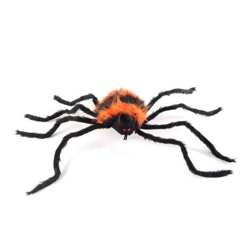 Aranha Preta de Halloween com Luz