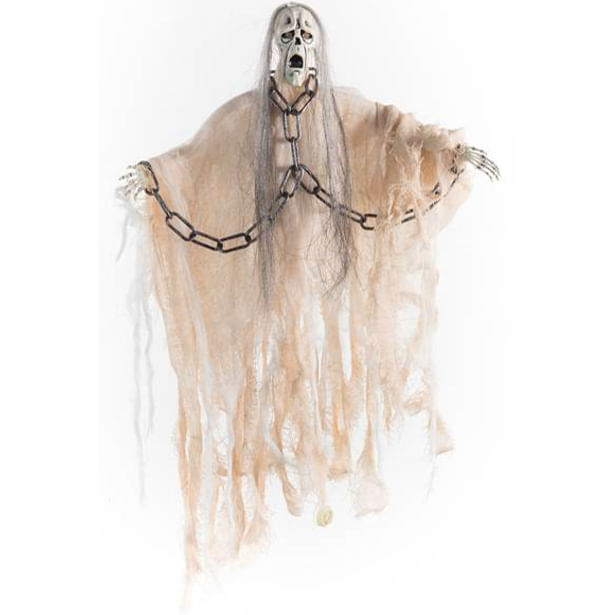 Fantasma Decorativo de Halloween com Luz e Som