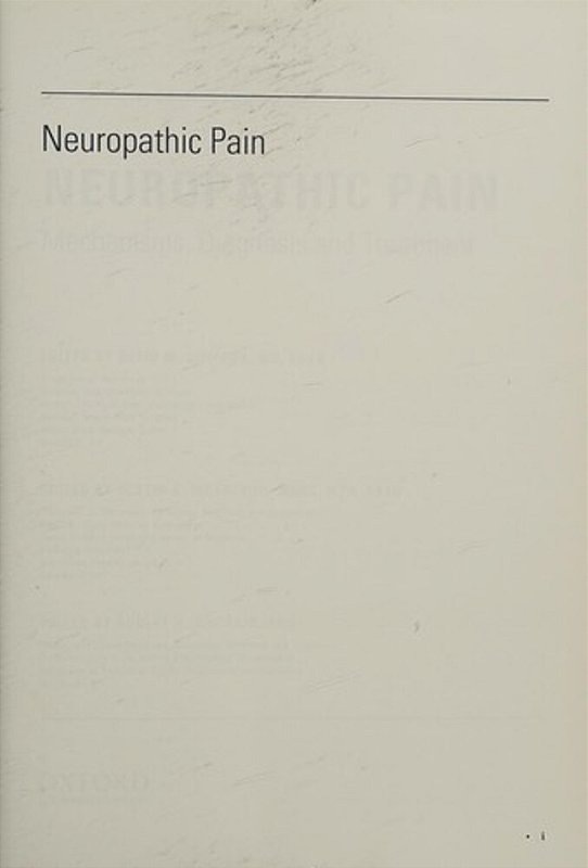 Neuropathic Pain - Mechanisms Diagnosis And Treatment-.. - BestBook