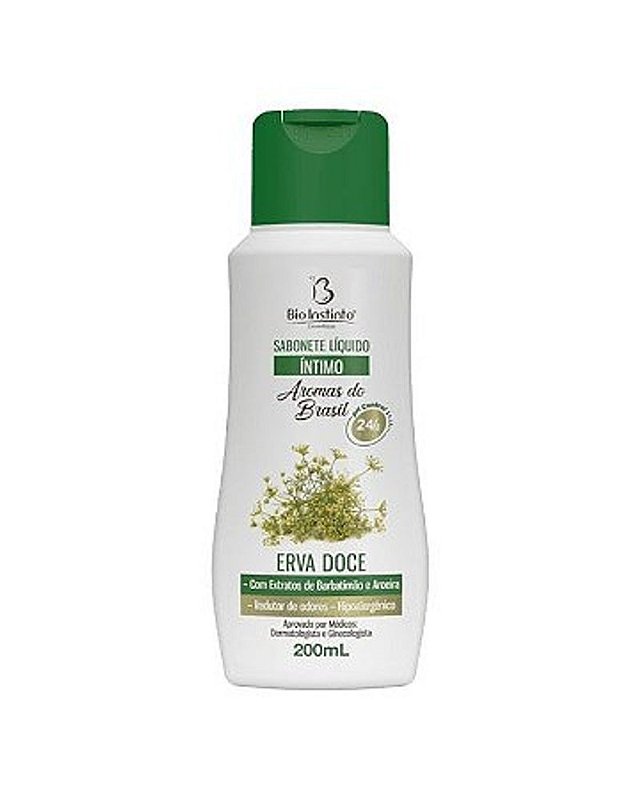Sabonete Líquido Íntimo Aromas do Brasil Erva Doce - Bio Instinto 200ml