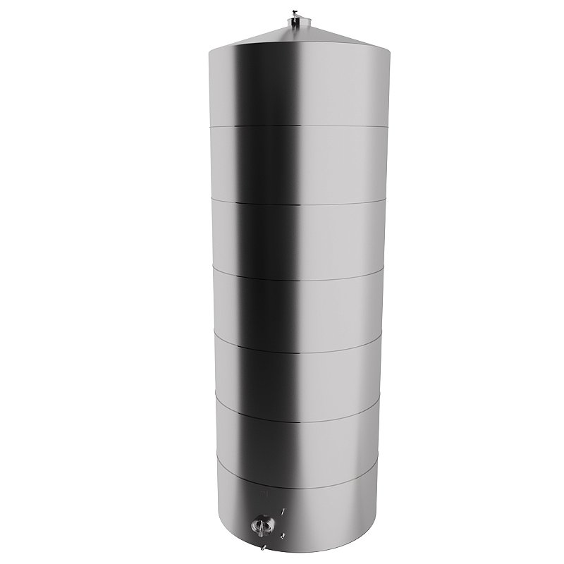 Tanque Reservatório Inox 10.000L Base Plana - Inox 304 Certificado