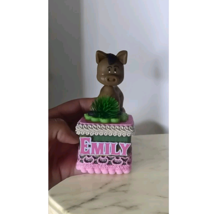 Kit personalizado de luxo fazendinha rosa- 50 itens