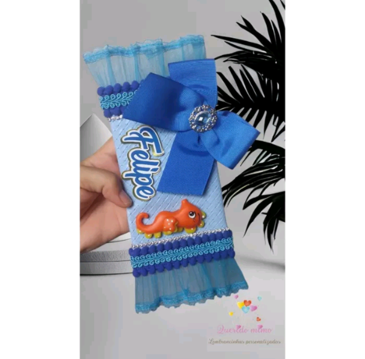 Kit personalizado de luxo fundo do mar menino - 20 itens