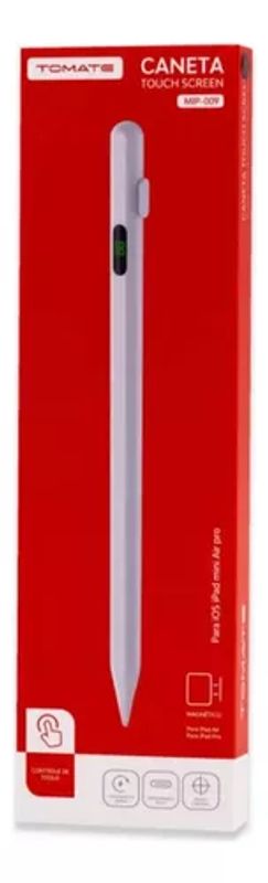 Caneta Capacitiva Recarregável 2 Pontas Tomate - MIP-007