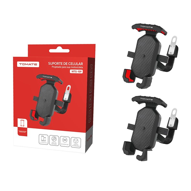 スマホアクセサリー tomocomo Suporte Celular para Moto Tomate MTG-109: Segurança e Praticidade